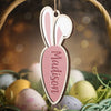 Bunny Tails And Happy Trails - Family Personalized Custom Ornament - Wood Custom Shaped - Easter Gift For Family Members