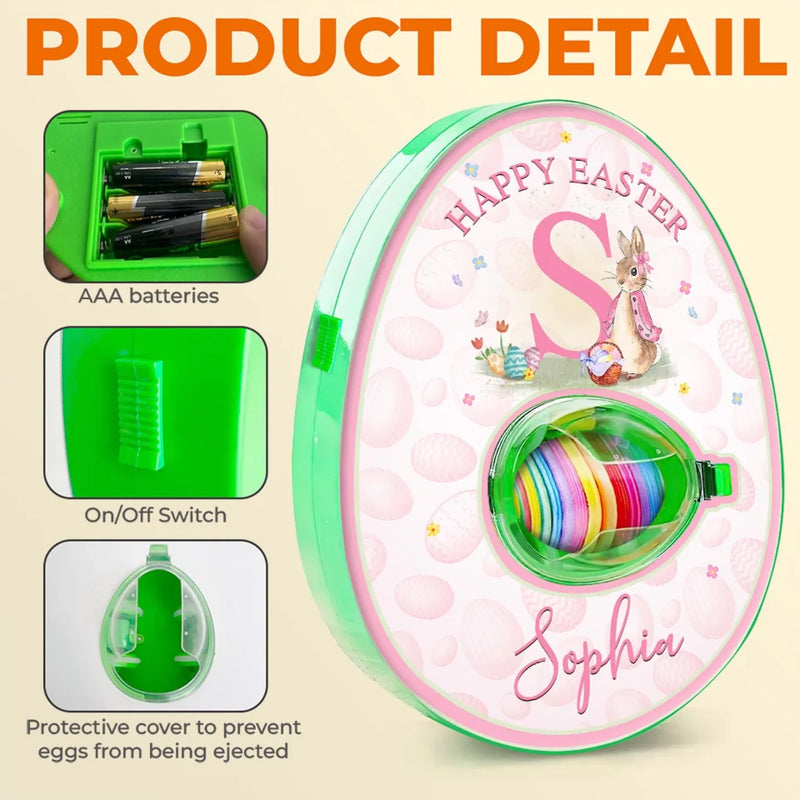 Eggstra Special for You - Family Personalized Custom Easter Egg Decorating Kit, Egg Spinner Machine With Markers - Easter Gift For Family Members