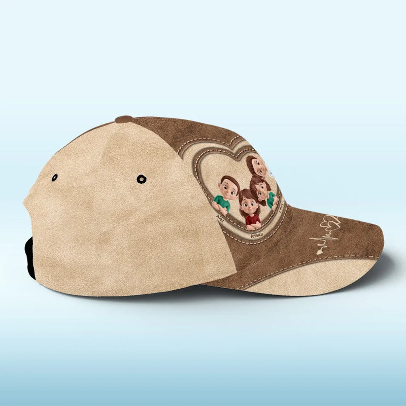Unbreakable Family Bond - Family Personalized Custom Hat, All Over Print Classic Cap - Gift For Family Members