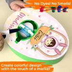 A Bunny’s Love For Easter - Family Personalized Custom Easter Egg Decorating Kit, Egg Spinner Machine With Markers - Easter Gift For Family