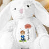 Joy Is In The Little Things - Family Personalized Custom Easter Bunny Plush - Gift For Family Members