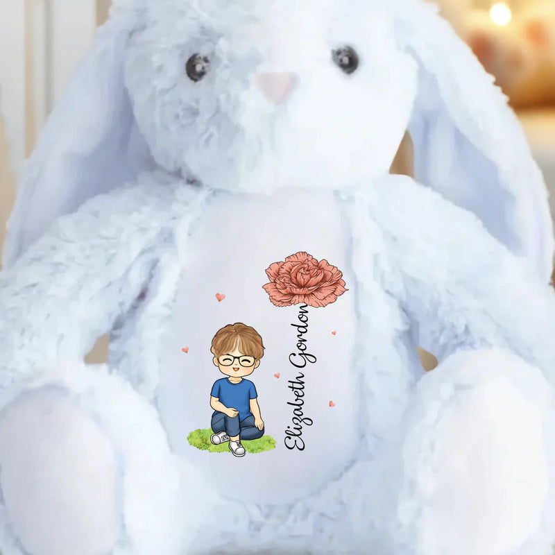 Joy Is In The Little Things - Family Personalized Custom Easter Bunny Plush - Gift For Family Members