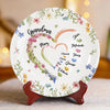 Grandma's Love Is The Heart Of Our Family - Family Personalized Custom Ceramic Plate - Mother's Day, Gift For Mom, Grandma