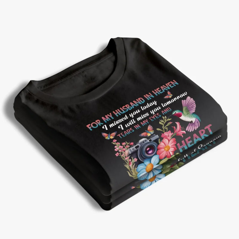 Each Tear Holds A Memory Of You - Memorial Personalized Custom Unisex T-shirt, Premium T-shirt, Hoodie - Sympathy Gift For Family Members