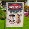 Alert, Furry Agents Watching You - Dog & Cat Personalized Custom 3D Inflated Effect Printed Flag - Gift For Pet Owners, Pet Lovers