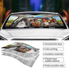Buckle Up, It’s A Pawsome Ride - Dog & Cat Personalized Custom Auto Windshield Sunshade, Car Window Protector - Gift For Pet Owners, Pet Lovers