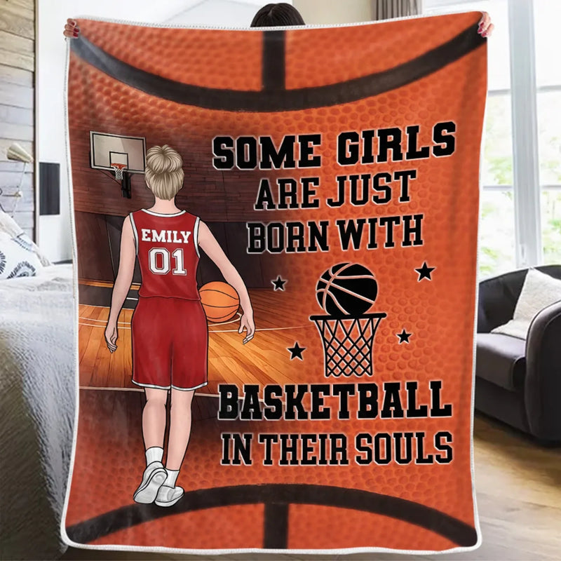 Born To Ball, Built To Win - Personalized Custom Blanket - Gift For Sport Lovers, Sport Players