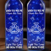 My Heart Still Whispers Your Name - Memorial Personalized Custom Blue Bottle Lamp - Sympathy Gift For Pet Owners, Pet Lovers