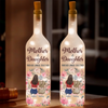 Forever Connected, Always Cherished - Family Personalized Custom Bottle Lamp - Mother's Day, Gift For Mom, Daughter