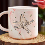 A Grandmother's Love Is Forever And Always - Family Personalized Custom Marble Mug - Mother's Day, Gift For Family
