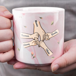 A Grandmother's Love Is Forever And Always - Family Personalized Custom Marble Mug - Mother's Day, Gift For Family