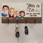 Family Is Our Greatest Blessing - Family Personalized Custom Home Decor Key Hanger, Key Holder - House Warming Gift For Family