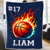 Bring The Heat - Personalized Custom Blanket - Gift For Sport Lovers, Sport Players