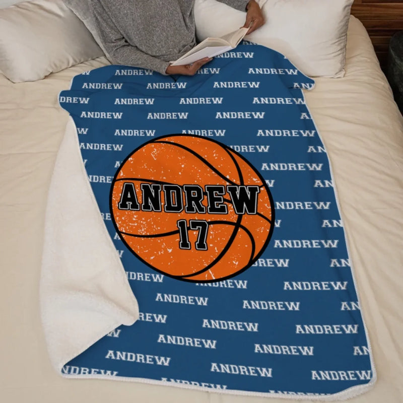 Game On, Fire Up - Personalized Custom Blanket - Gift For Sport Lovers, Sport Players