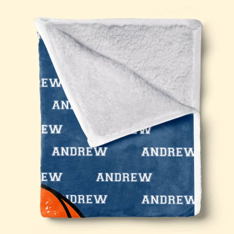 Game On, Fire Up - Personalized Custom Blanket - Gift For Sport Lovers, Sport Players