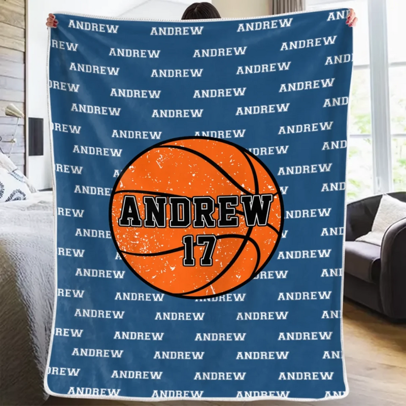 Game On, Fire Up - Personalized Custom Blanket - Gift For Sport Lovers, Sport Players