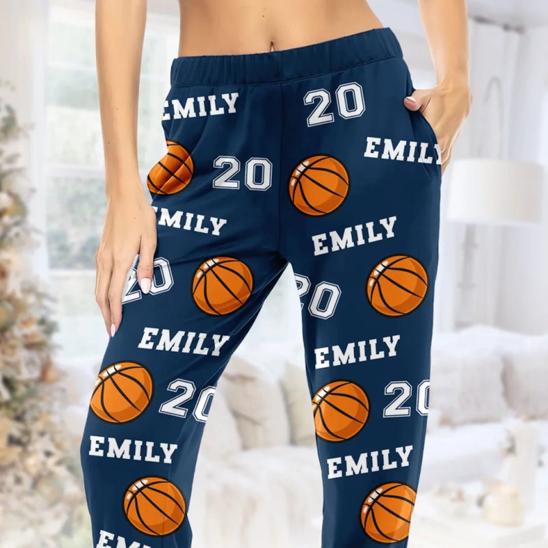 Speed, Power, Victory - Personalized Custom Pajama Pants - Gift For Sport Lovers, Sport Players