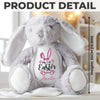 Ears Full Of Joy, Heart Full Of Love - Family Personalized Custom Easter Bunny Plush - Easter Gift For Baby Kids, Newborn Baby