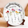 There’s No Place Like Grandma’s Love - Family Personalized Custom Ceramic Plate - Mother's Day, Gift For Mom, Grandma
