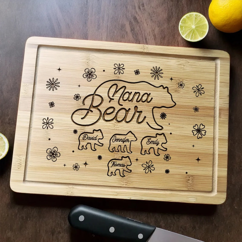 Where Love Is The Secret Ingredient - Family Personalized Custom Engraved Wooden Cutting Board - Mother's Day, Gift For Mom, Grandma