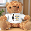 Wherever You Go, Go With All Your Heart - Family Personalized Custom Teddy Bear Plush - Graduation Gift For Family Members, Siblings, Brothers, Sisters
