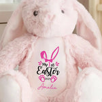 Ears Full Of Joy, Heart Full Of Love - Family Personalized Custom Easter Bunny Plush - Easter Gift For Baby, Kids, New Moms