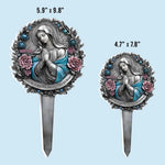 You Are Never Alone - Memorial Personalized Custom Stain Glass Style Acrylic Garden Stake - Sympathy Gift For Family