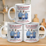 A Bond That Time Can't Break - Family Personalized Custom Mug - Father's Day, Gift For Son, New Dads, Grandson