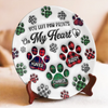 Until We Meet Again, My Sweet Friend - Memorial Personalized Custom 3D Inflated Effect Printed Ceramic Plate - Sympathy Gift For Pet Owners, Pet Lovers