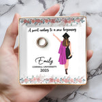 Dream Big, Shine Bright - Family Personalized Custom Full-Print Jewelry Dish - Graduation Gift For Daughters, Sisters, Graduates