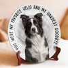 Custom Photo In My Heart, You Live On - Memorial Personalized Custom Ceramic Plate - Sympathy Gift For Pet Owners, Pet Lovers
