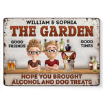 We’ve Got Booze, Barks, And Bad Decisions - Dog Personalized Custom Home Decor Metal Sign - House Warming Gift For Couple, Dog Lovers, Best Friends