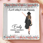 Dream Big, Shine Bright - Family Personalized Custom Full-Print Jewelry Dish - Graduation Gift For Daughters, Sisters, Graduates