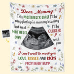 Custom Photo I Can't Wait To Meet You - Family Personalized Custom Blanket - Mother's Day, Baby Shower Gift, Gift For New Moms