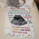Custom Photo I Can't Wait To Meet You - Family Personalized Custom Blanket - Mother's Day, Baby Shower Gift, Gift For New Moms
