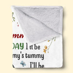 Custom Photo I Can't Wait To Meet You - Family Personalized Custom Blanket - Mother's Day, Baby Shower Gift, Gift For New Moms