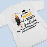 From Late Nights To Graduation Lights - Family Personalized Custom Unisex T-shirt, Premium T-shirt, Hoodie - Graduation Gift For Mom