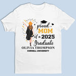 From Late Nights To Graduation Lights - Family Personalized Custom Unisex T-shirt, Premium T-shirt, Hoodie - Graduation Gift For Mom