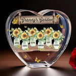 Life Is Better With Grandma - Family Personalized Custom 3D Crystal Heart Shaped - Mother's Day, Gift For Grandma