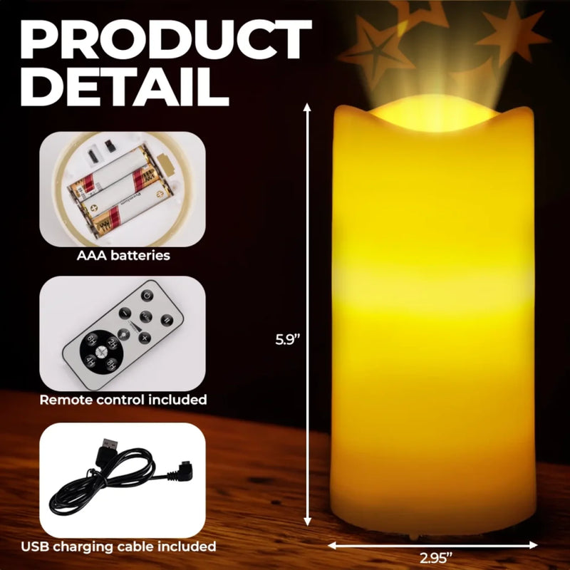 Your Paw Prints Are Forever Etched On My Heart - Memorial Personalized Custom LED Projection Flameless Candle - Sympathy Gift For Pet Owners, Pet Lovers