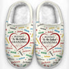 Blessed To Be Called Grandma - Family Personalized Custom Fluffy Slippers - Mother's Day, Gift For Mom, Grandma