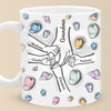 Grandma Makes Life Sweeter - Family Personalized Custom 3D Inflated Effect Printed Mug - Mother's Day, Gift For Mom, Grandma