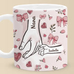 Grandma Is The Heart Of The Family - Family Personalized Custom 3D Inflated Effect Printed Mug - Mother's Day, Gift For Mom, Grandma