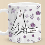 Grandma Holds Our Hearts Forever - Family Personalized Custom 3D Inflated Effect Printed Mug - Mother's Day, Gift For Mom, Grandma