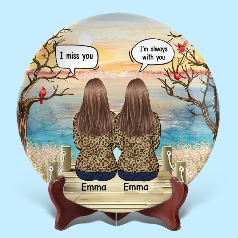 Your Love Is Our Guiding Light - Memorial Personalized Custom Ceramic Plate - Sympathy Gift For Family Members