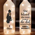 The Future Is Bright, Just Like You - Family Personalized Custom Bottle Lamp - Graduation Gift For Daughter, Granddaughter, Sister