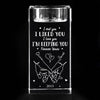 I'm Keeping You Forever Yours - Couple Personalized Custom 3D Crystal Photo Laser Engraved, Crystal Candle Holder - Gift For Husband Wife, Anniversary