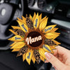 Shining Sunflower - Family Personalized Custom Car Visor Clip - Mother's Day, Gift For Mom, Grandma