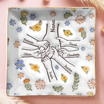 Love Ties Us Together - Family Personalized Custom 3D Inflated Effect Printed Full-Print Jewelry Dish - Mother's Day, Gift For Family
