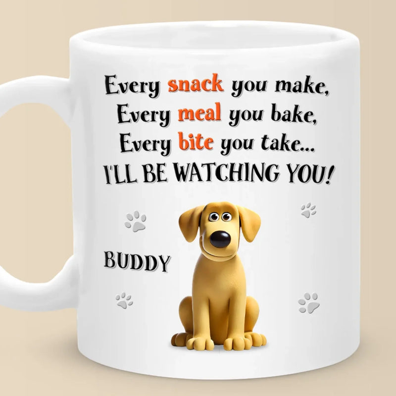 Can’t Eat Alone With Us Around - Dog Personalized Custom Mug - Gift For Pet Owners, Pet Lovers